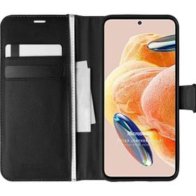 Microsonic Xiaomi Redmi Note 12 Pro 4G Delux Leather Wallet Siyah Cep Telefonu Kılıfı