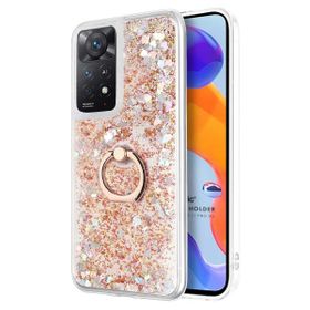 Microsonic Xiaomi Redmi Note 12 Pro 4G Glitter Liquid Holder Gold Cep Telefonu Kılıfı