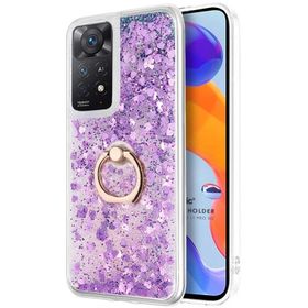 Microsonic Xiaomi Redmi Note 12 Pro 4G Glitter Liquid Holder Pembe Kılıf