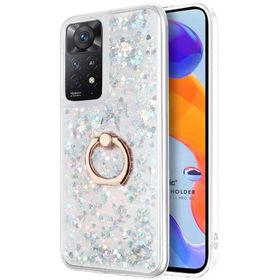 Microsonic Xiaomi Redmi Note 12 Pro 4G Glitter Liquid Holder Pembe Kılıf