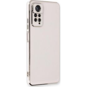 Microsonic Xiaomi Redmi Note 12 Pro 4G Olive Plated Beyaz Cep Telefonu Kılıfı