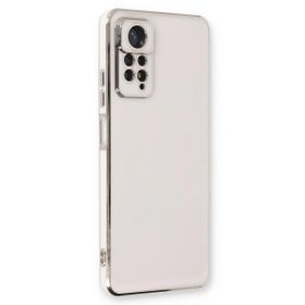 Microsonic Xiaomi Redmi Note 12 Pro 4G Olive Plated Beyaz Cep Telefonu Kılıfı