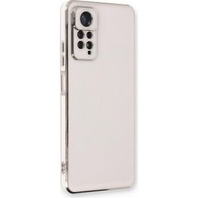 Microsonic Xiaomi Redmi Note 12 Pro 4G Olive Plated Beyaz Cep Telefonu Kılıfı