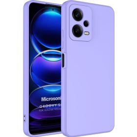 Microsonic Xiaomi Redmi Note 12 Pro Groovy Soft Lila Cep Telefonu Kılıfı