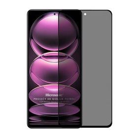 Microsonic Xiaomi Redmi Note 12 Pro Privacy 5D Gizlilik Filtreli Siyah Cam Ekran Koruyucu
