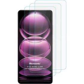 Microsonic Xiaomi Redmi Note 12 Pro Screen Protector Nano Glass 3 Adet Cam Ekran Koruyucu