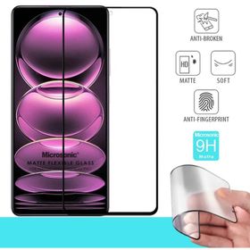 Microsonic Xiaomi Redmi Note 12 Pro Seramik Matte Flexible Siyah Ekran Koruyucu