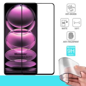 Microsonic Xiaomi Redmi Note 12 Pro Seramik Matte Flexible Siyah Ekran Koruyucu