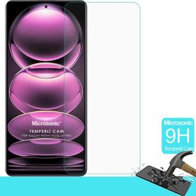 Microsonic Xiaomi Redmi Note 12 Pro Tempered Glass Cam Ekran Koruyucu