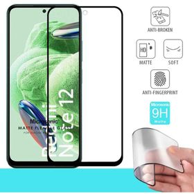 Microsonic Xiaomi Redmi Note 12 Seramik Matte Flexible Siyah Ekran Koruyucu