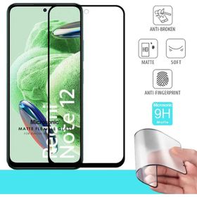 Microsonic Xiaomi Redmi Note 12 Seramik Matte Flexible Siyah Ekran Koruyucu