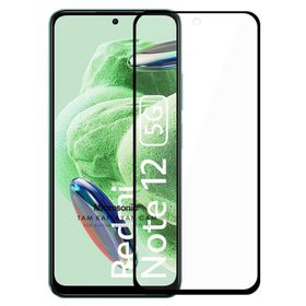 Microsonic Xiaomi Redmi Note 12 Tam Kaplayan Temperli Siyah Cam Ekran Koruyucu