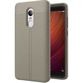 Microsonic Xiaomi Redmi Note 4x Deri Dokulu Silikon Kılıf