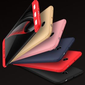 Microsonic Xiaomi Redmi Note 4x Double Dip 360 Protective Siyah Kırmızı Kılıf