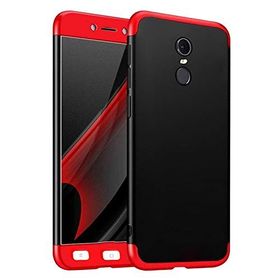Microsonic Xiaomi Redmi Note 4x Double Dip 360 Protective Siyah Kırmızı Kılıf