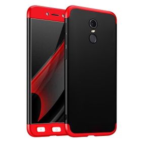 Microsonic Xiaomi Redmi Note 4x Double Dip 360 Protective Siyah Kırmızı Kılıf