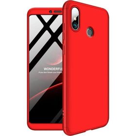 Microsonic Xiaomi Redmi Note 5 Pro Double Dip 360 Protective Kırmızı Kılıf
