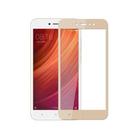 Microsonic Xiaomi Redmi Note 5A Tam Kaplayan Temperli Cam Film Gold Cep Telefonu Ekran Koruyucusu