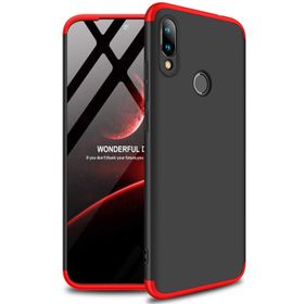 Microsonic Xiaomi Redmi Note 7 Double Dip 360 Protective Siyah Kırmızı Kılıf