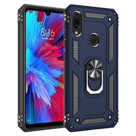 Microsonic Xiaomi Redmi Note 7 Pro Double Dip 360 Protective Lacivert Kılıf