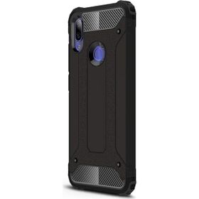 Microsonic Xiaomi Redmi Note 7 Pro Rugged Armor Siyah Kılıf