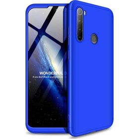 Microsonic Xiaomi Redmi Note 8 Double Dip 360 Protective Mavi Cep Telefonu Kılıfı