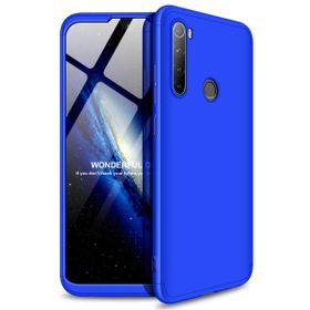 Microsonic Xiaomi Redmi Note 8 Double Dip 360 Protective Mavi Cep Telefonu Kılıfı