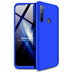 Microsonic Xiaomi Redmi Note 8 Double Dip 360 Protective Mavi Cep Telefonu Kılıfı