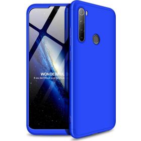 Microsonic Xiaomi Redmi Note 8 Double Dip 360 Protective Mavi Cep Telefonu Kılıfı
