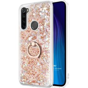 Microsonic Xiaomi Redmi Note 8 Glitter Liquid Holder Gold Cep Telefonu Kılıfı