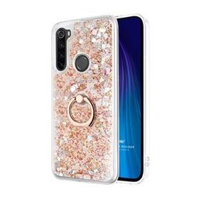 Microsonic Xiaomi Redmi Note 8 Glitter Liquid Holder Gold Cep Telefonu Kılıfı