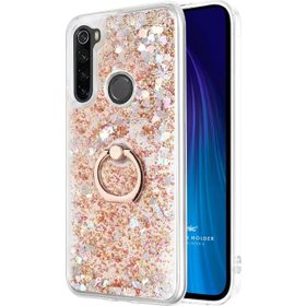 Microsonic Xiaomi Redmi Note 8 Glitter Liquid Holder Gold Cep Telefonu Kılıfı