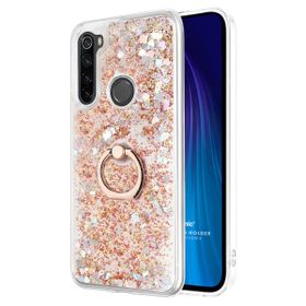 Microsonic Xiaomi Redmi Note 8 Glitter Liquid Holder Gold Cep Telefonu Kılıfı