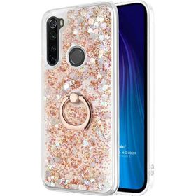 Microsonic Xiaomi Redmi Note 8 Glitter Liquid Holder Gold Cep Telefonu Kılıfı