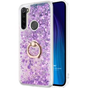 Microsonic Xiaomi Redmi Note 8 Glitter Liquid Holder Mor Cep Telefonu Kılıfı