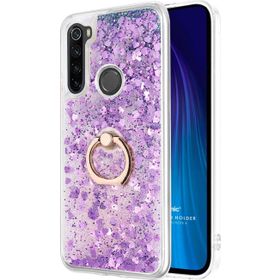 Microsonic Xiaomi Redmi Note 8 Glitter Liquid Holder Mor Cep Telefonu Kılıfı