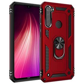 Microsonic Xiaomi Redmi Note 8 Kırmızı Military Ring Holder Kılıf