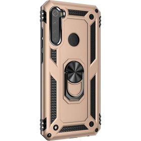 Microsonic Xiaomi Redmi Note 8 Military Ring Holder Gold Cep Telefonu Kılıfı