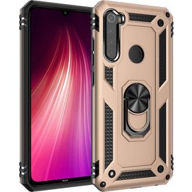 Microsonic Xiaomi Redmi Note 8 Military Ring Holder Gold Cep Telefonu Kılıfı