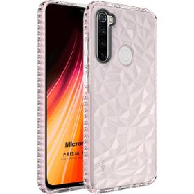 Microsonic Xiaomi Redmi Note 8 Prism Hybrid Pembe Cep Telefonu Kılıfı