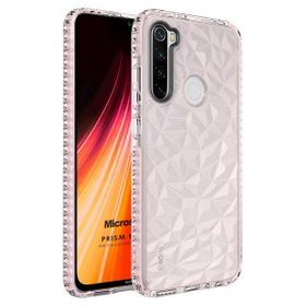Microsonic Xiaomi Redmi Note 8 Prism Hybrid Pembe Cep Telefonu Kılıfı