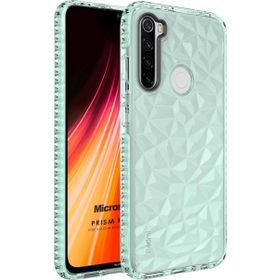 Microsonic Xiaomi Redmi Note 8 Prism Hybrid Yeşil Cep Telefonu Kılıfı