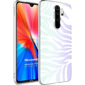 Microsonic Xiaomi Redmi Note 8 Pro Braille Feel Desenli Zebra Cep Telefonu Kılıfı