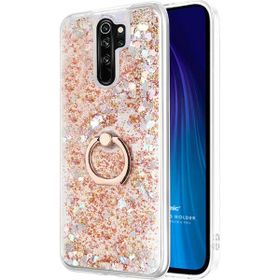 Microsonic Xiaomi Redmi Note 8 Pro Glitter Liquid Holder Gold Cep Telefonu Kılıfı