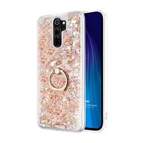 Microsonic Xiaomi Redmi Note 8 Pro Glitter Liquid Holder Gold Cep Telefonu Kılıfı