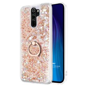 Microsonic Xiaomi Redmi Note 8 Pro Glitter Liquid Holder Gold Cep Telefonu Kılıfı