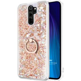 Microsonic Xiaomi Redmi Note 8 Pro Glitter Liquid Holder Gold Cep Telefonu Kılıfı