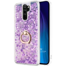 Microsonic Xiaomi Redmi Note 8 Pro Glitter Liquid Holder Mor Cep Telefonu Kılıfı
