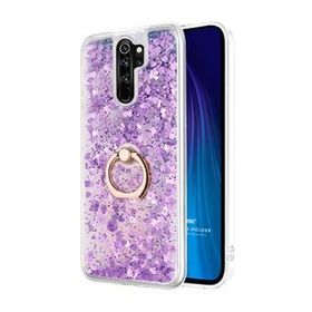 Microsonic Xiaomi Redmi Note 8 Pro Glitter Liquid Holder Mor Cep Telefonu Kılıfı