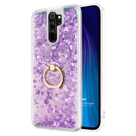 Microsonic Xiaomi Redmi Note 8 Pro Glitter Liquid Holder Mor Cep Telefonu Kılıfı
